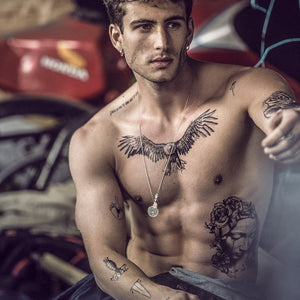 Crying Virgin Mary temporary tattoo - Religious fake tattoos - ArtWear