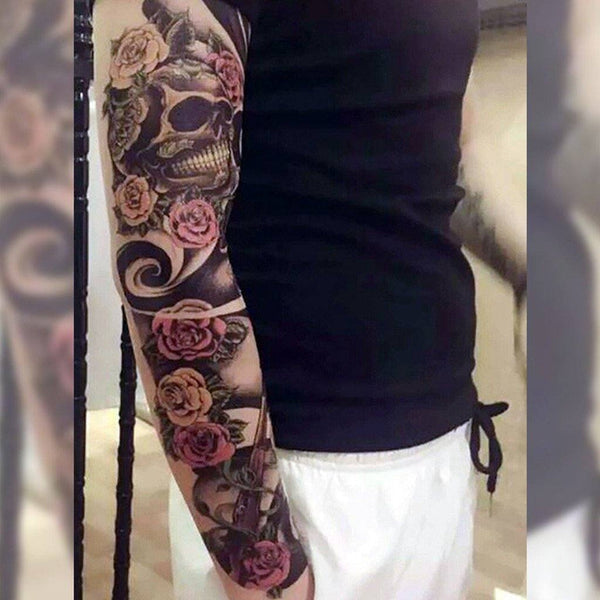 Tattoo Sleeves Skull Arm Sleeves Mens And Womens Summer Cycling Driving  Sunscreen Arm Sleeves Hand Sleeves Ideal Choice For Gifts - Jewelry &  Accessories - Temu