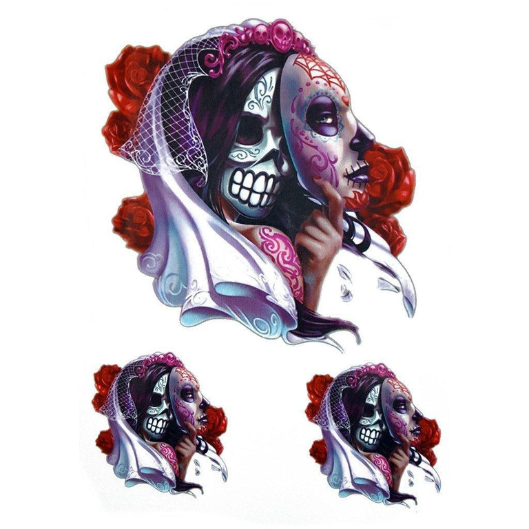 Tatouage Temporaire Double Face Santa Muerte ArtWear Tattoo