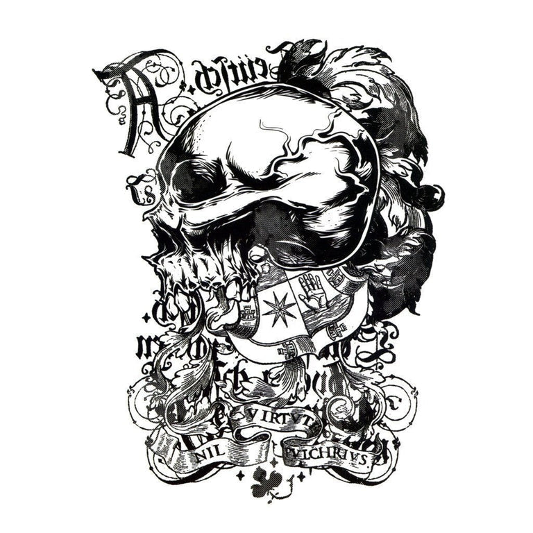 Tatouage éphémère : Latin Skull 2 - ArtWear Tattoo - Tatouage temporaire