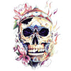 Tatouage éphémère : Skull Flowers 2 - ArtWear Tattoo - Tatouage temporaire