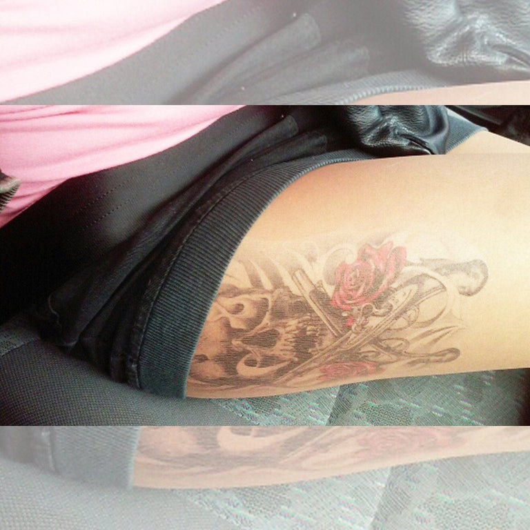 Tatouage éphémère : Skull & Roses 3 - ArtWear Tattoo - Tatouage temporaire
