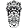 Tatouage éphémère : Small Eye Totem - ArtWear Tattoo - Tatouage temporaire