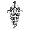 Tatouage éphémère : Sword & Skull - ArtWear Tattoo - Tatouage temporaire