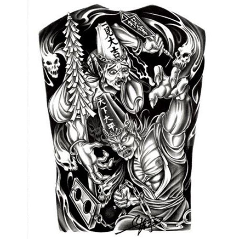 Tatouage éphémère : Chinese Grim Reaper - ArtWear Tattoo - Tatouage temporaire