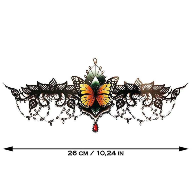 Tatouage éphémère : Sexy Underboob Color 3 - ArtWear Tattoo - Tatouage temporaire