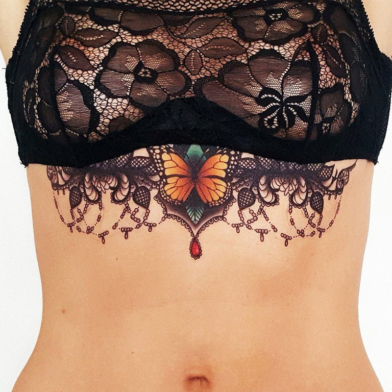 Tatouage éphémère : Sexy Underboob Color 3 - ArtWear Tattoo - Tatouage temporaire